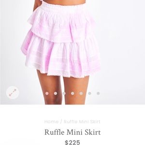Loveshackfancy ruffle mini skirt- petite